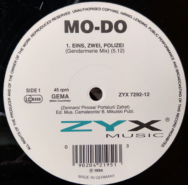 Mo-Do - Eins, Zwei, Polizei