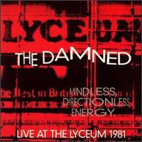 The Damned - Live At The Lyceum 1981 - Cassette tape on Restless Records
