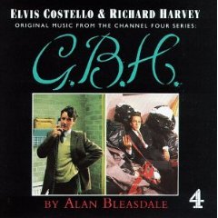 Elvis Costello & Richard Harvey - GBH Original music from the Channel Four series - Cassette tape on Demon Records