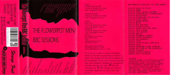 The Flowerpot Men - BBC Sessions - Cassette