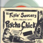 Flyin Saucers / Gut Piston - 1993 Eardrop 7 Inch CLEAR Vinyl Record