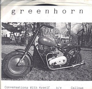 Greenhorn - Conversation With Myself - 1992 Datapanik 7 Inch Vinyl Record