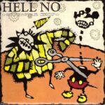 Hell No - Superstar Chop - Wardance Punk 7 Inch Vinyl Record