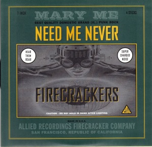 Mary Me - Need Me Never - Allied Recordings 7 Inch Vinyl Record