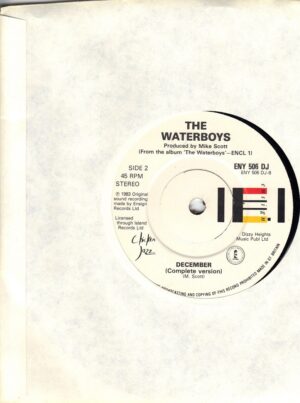 The Waterboys - December - 1983 Ensign UK Import 7 Inch Vinyl Record