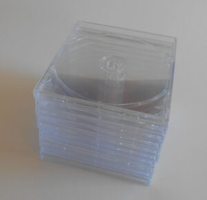 25 Clear Tray Compact Disc Cases