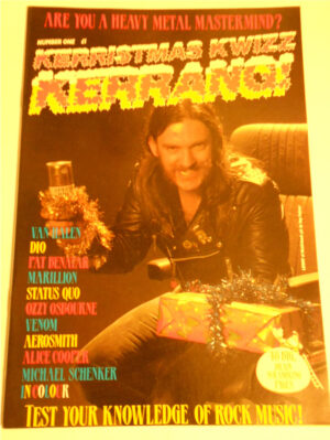 Kerristmas Kwizz Kerrang! Magazine Number 1 1994