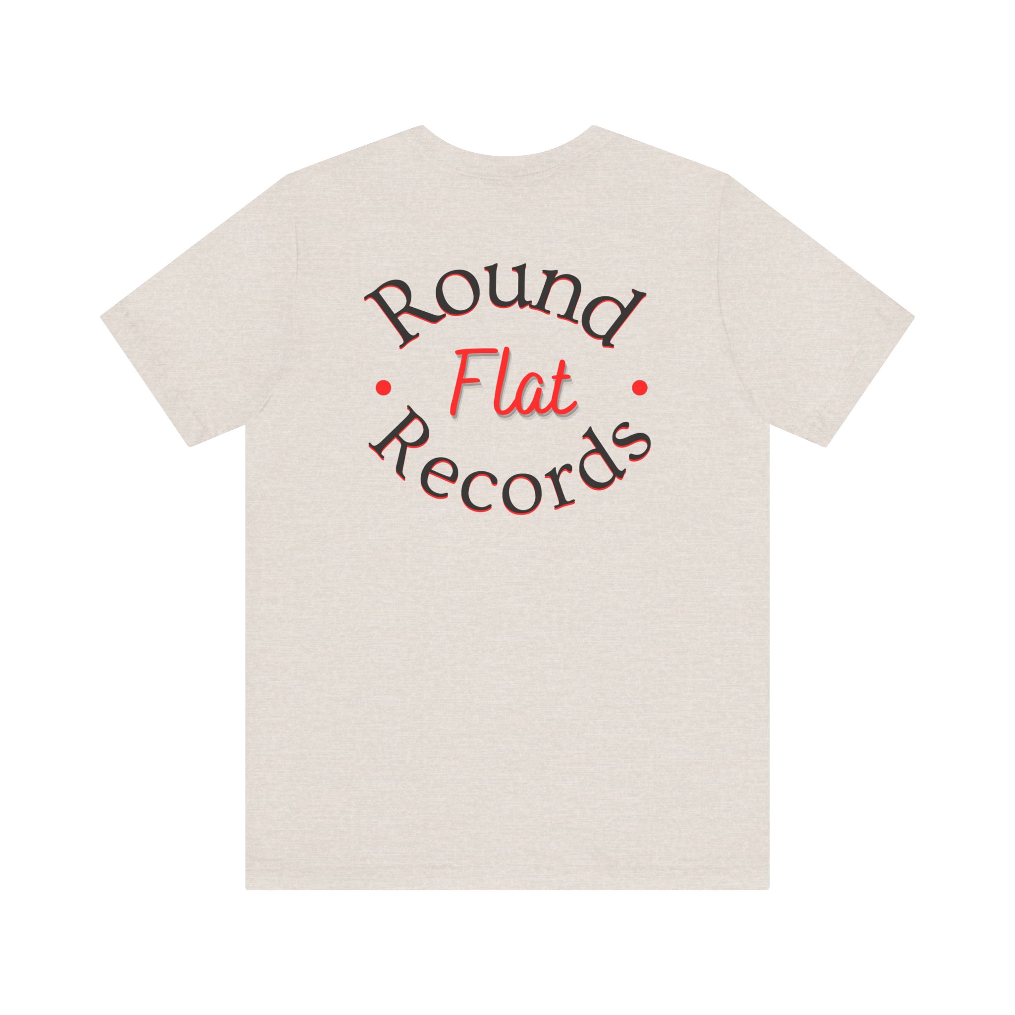 Your Destination For Vinyl - Round Flat Records - T-Shirt - Image 4