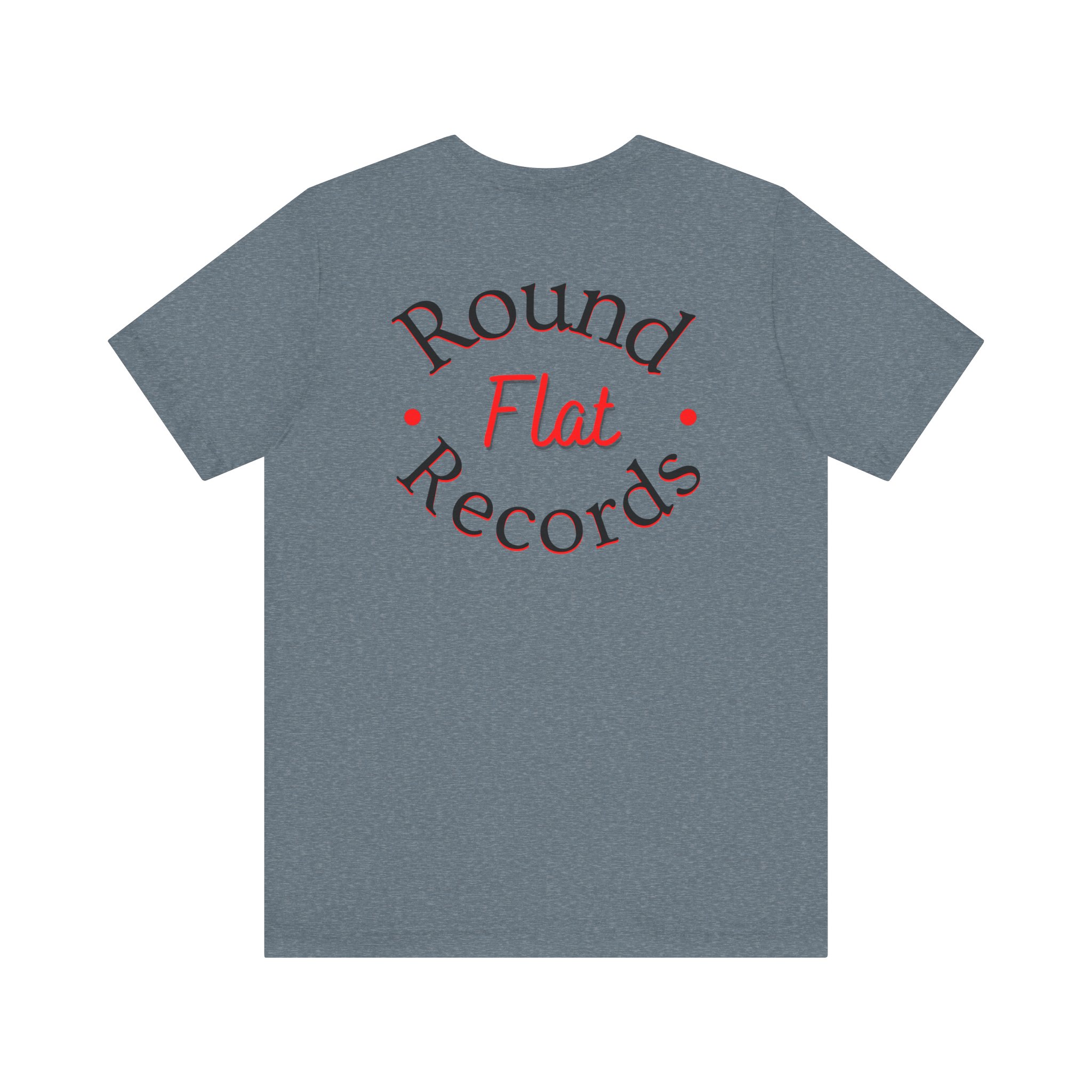 Your Destination For Vinyl - Round Flat Records - T-Shirt - Image 2