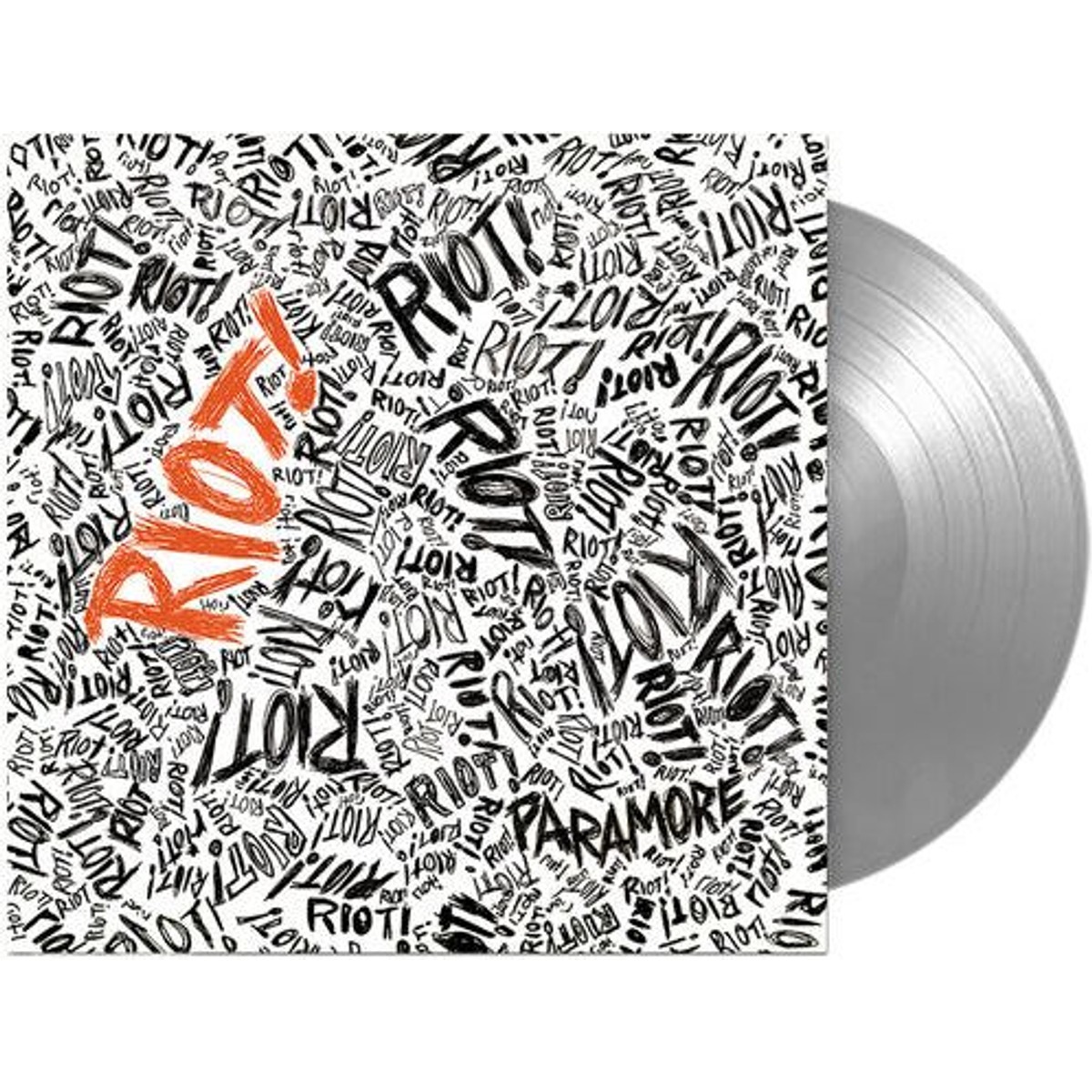 Paramore - Riot! - 25th Anniversary Silver Vinyl Record