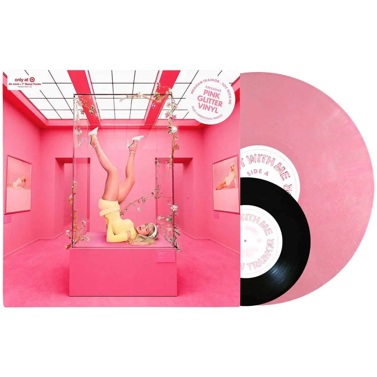Meghan Trainor - Toy With Me - Target Exclusive Pink Glitter Vinyl Record with Bonus 7-Inch