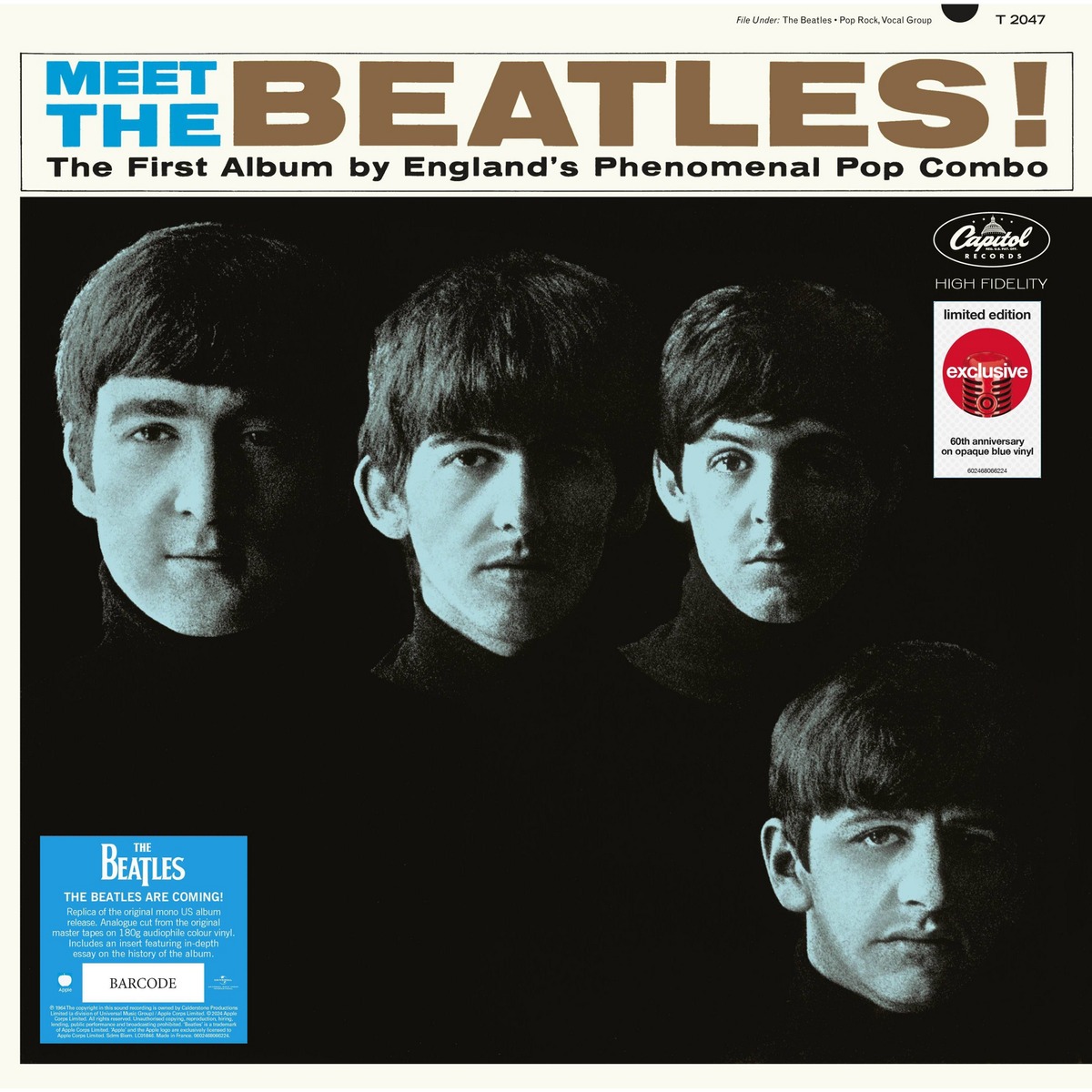 The Beatles - Meet the Beatles! - Target Exclusive Opaque Blue 180 Gram Vinyl Record