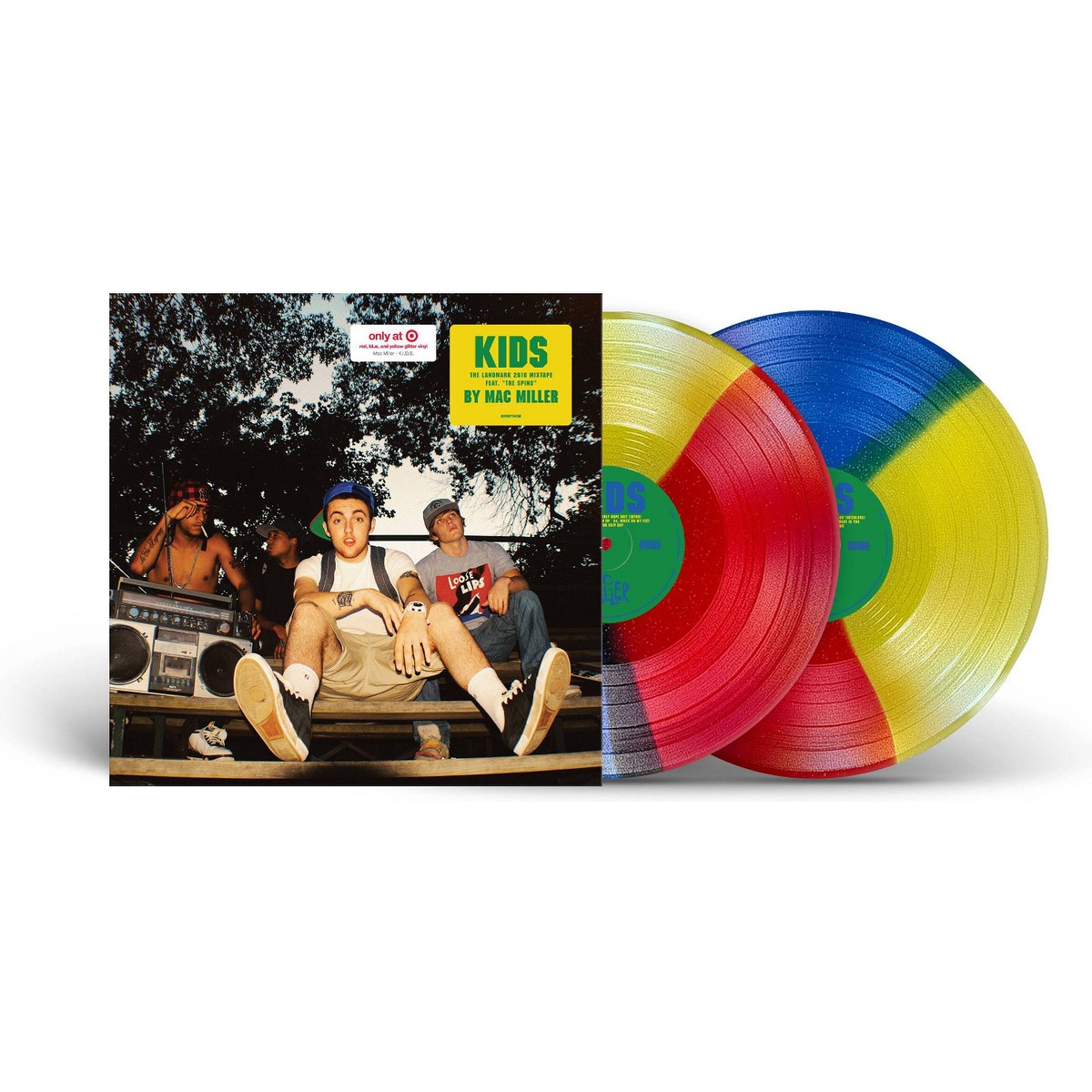 Mac Miller - K.I.D.S. 15th Anniversary - Target Exclusive Red Blue and Yellow Glitter Double Vinyl Record