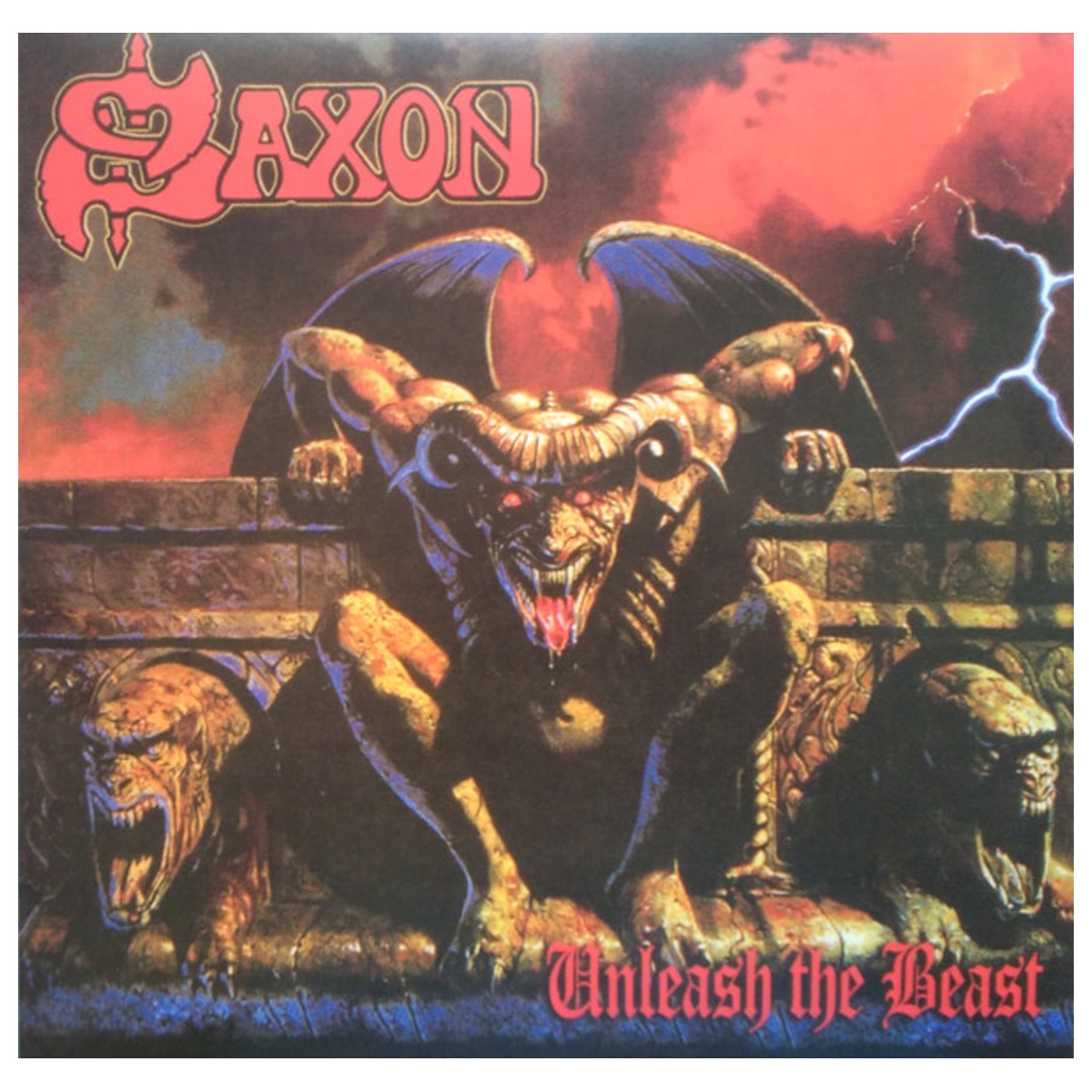 Saxon – Unleash the Beast – 180 Gram Red Vinyl Record