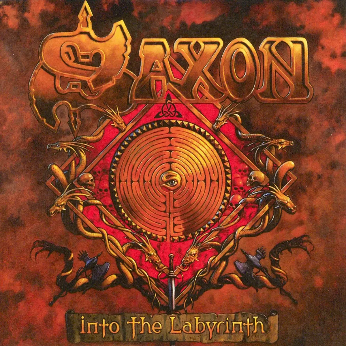 Saxon – Into the Labyrinth – 180 Gram Gold Vinyl Record